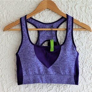 Purple Padded Racerback Sports Bra M (NWT)